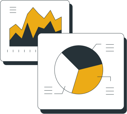Ilustração de dois gráficos